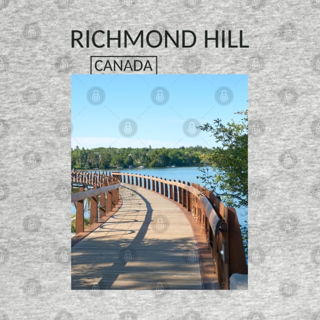 Richmond Hill Ontario Canada Souvenir Present Gift for Canadian T-shirt Apparel Mug Notebook Tote Pillow Sticker Magnet by Mr. Travel Joy